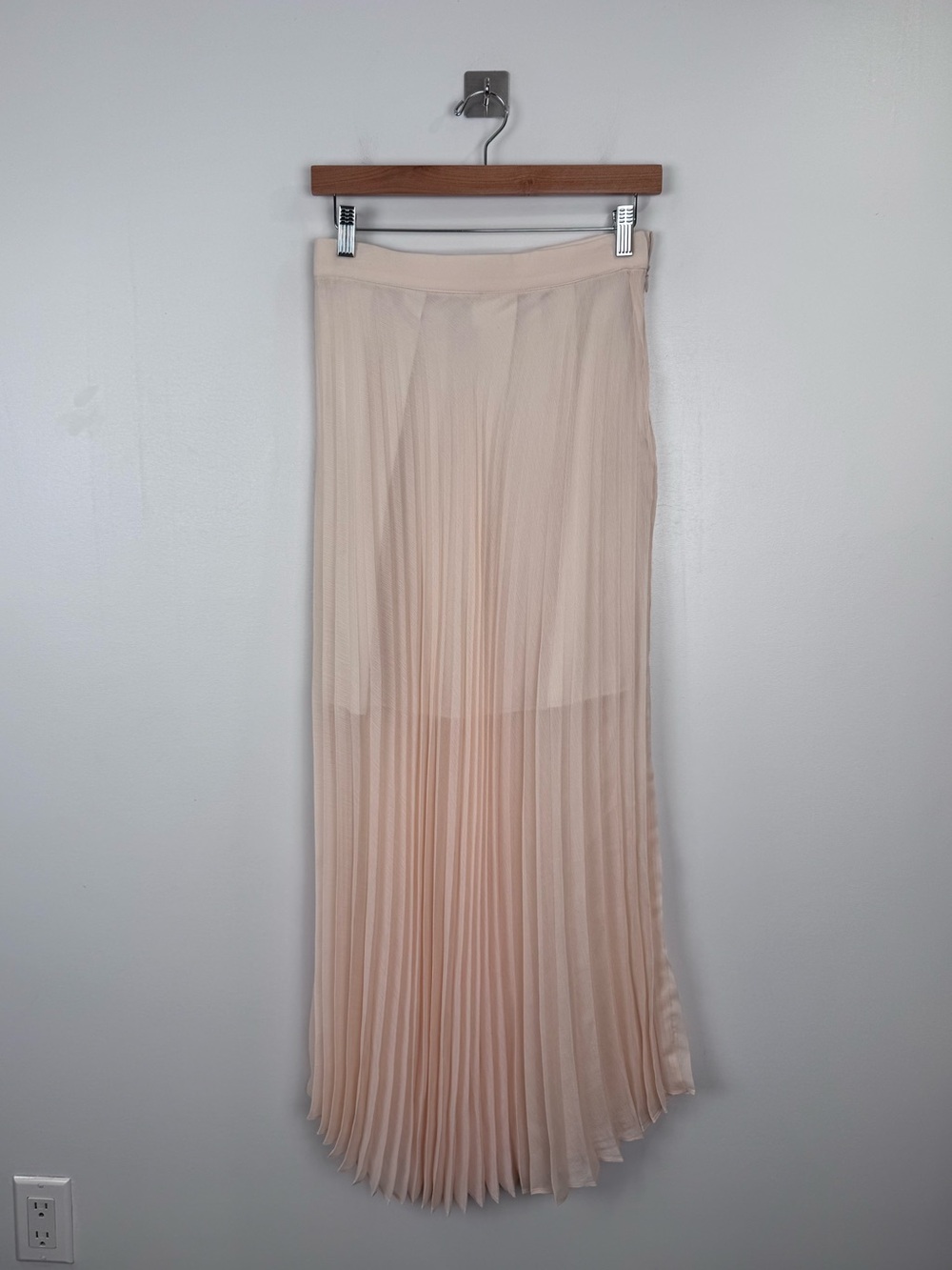 The Frankie Shop Women Kaya Pleated Midi Skirt Size Small